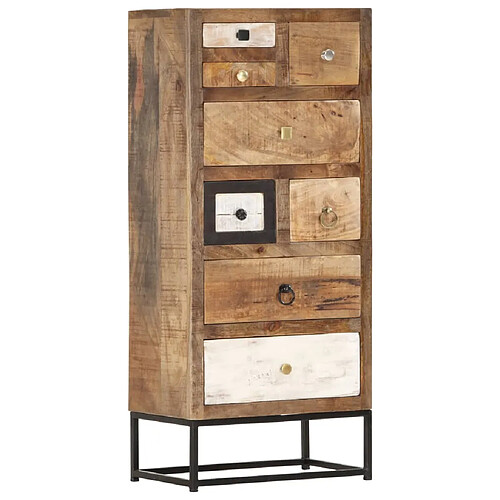 vidaXL Armoire à tiroirs 45 x 30 x 105 cm Bois de récupération massif