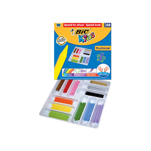 BIC KIDS Crayon de cire Plastidecor, 288 pièces ()