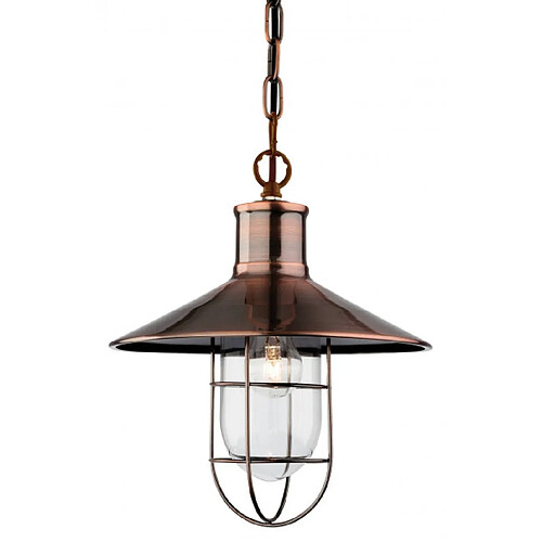 Luminaire Center Suspension Crescent, cuivre antique