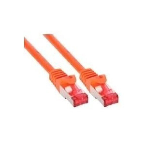 InLine Patchkabel, S/FTP (PiMf), Cat.6, orange, 0,5m (76450O)