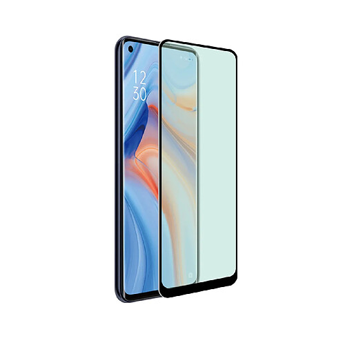 Tiger Protection d'écran pour Oppo Reno 4 Pro Antibactérienne Noir transparent