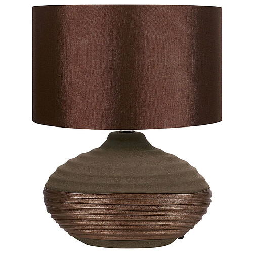 Beliani Lampe à poser LIMA Marron