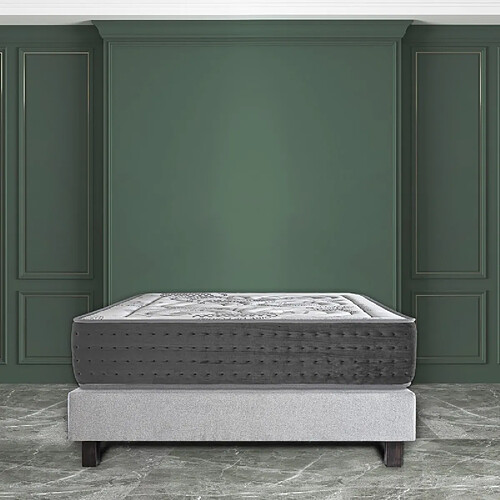 LUXURY LITERIE Matelas BestPoket, 26cm, ressorts ensachés, mousse haute densité, indépendance du couchage, face été/hiver, 90x190cm