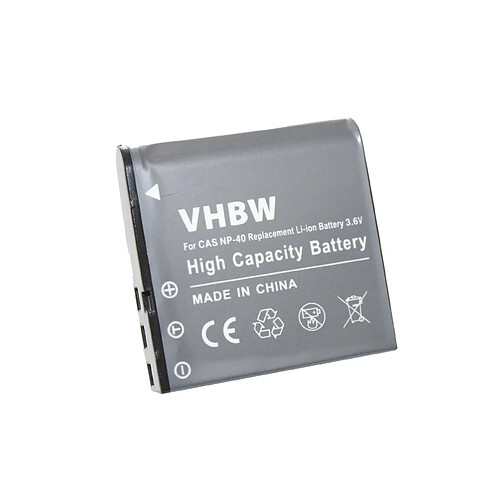 vhbw Li-Ion batterie 950mAh (3.6V) adaptée pour appareil photo Casio Exilim EX-FC100WE, EX-FC150, EX-FC150BK, EX-FC150RD comme NP-40.