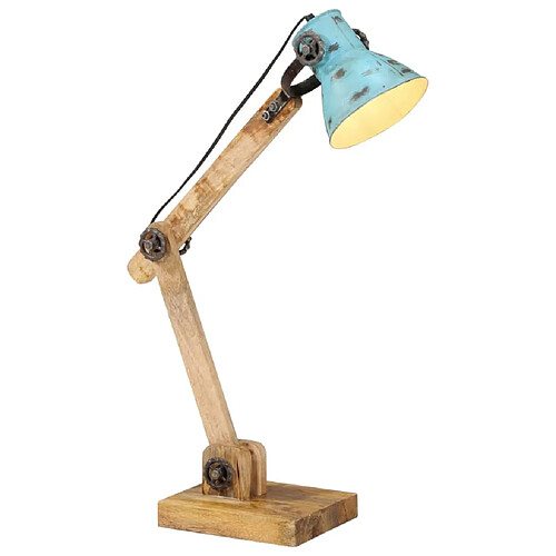 vidaXL Lampe de bureau 25 W bleu délavé 23x18x96 cm E27