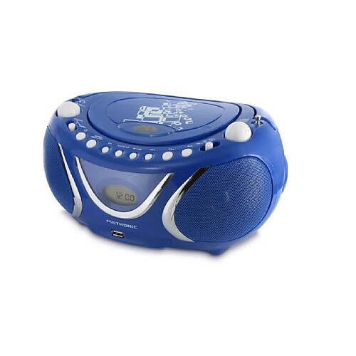 METRONIC 477132 Radio cd mp3 square - Bleu