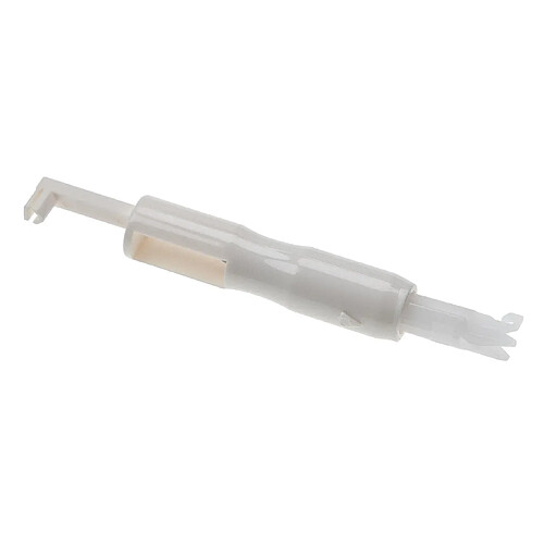 vhbw Enfileur d'aiguille pour machine à coudre domestique - plastique, longueur 7 cm, blanc