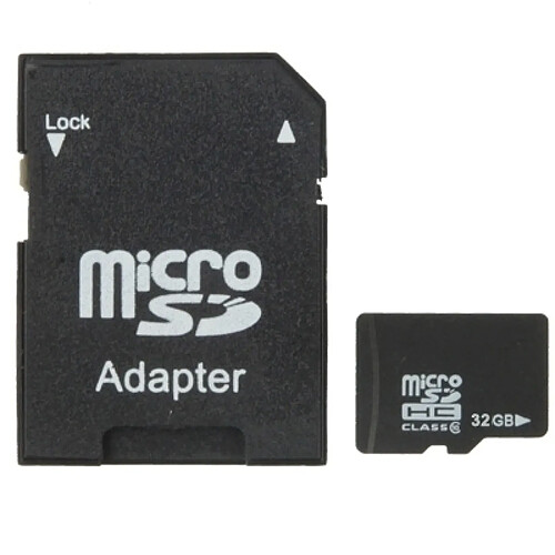 Wewoo Carte mémoire noir Micro SD TF classe 10 haute capacité de 32 Go de Taiwan 100% réelle