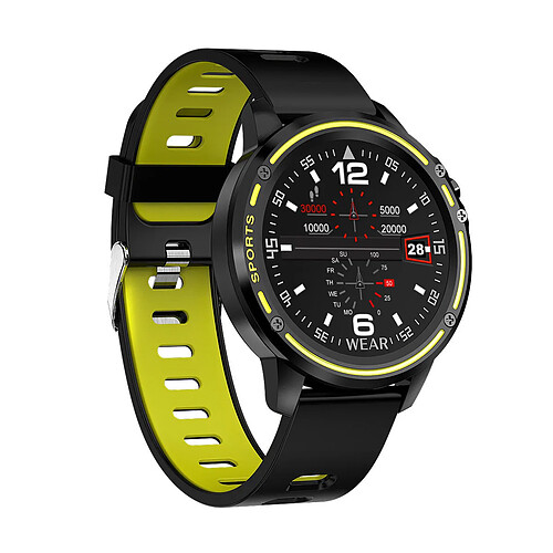 Chrono Montre Connectée pour Femme Homme Sport Avec IP68 Etanche multitude de sports podomètre pour Android iOS-Vert