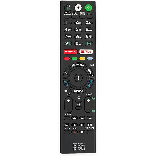 SANAG Rmf-Tx300E Rmf-Tx201E Rmf-Tx200E Rmf-Tx200A Voice Remplacement De La Telecommande Convient Pour Sony Smart Tv Kd-49Xe8396 Kd-49Xe9005 Kd-55A1 Kd-55Sd8505 Kd-55Xd8005 Kd-55Xd8505 Kd-55Xd8577