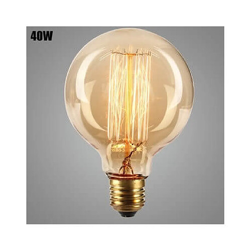 Desineo Ampoule vintage incandescente 40W E27 G95 bulb Edison