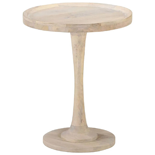 vidaXL Table d'appoint Ø60x75 cm Bois de manguier massif