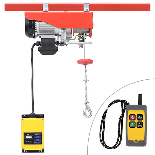 vidaXL Palan électrique avec télécommande sans fil 1000 W 300/600 kg