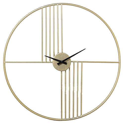 Horloge Murale Alexandra House Living Doré Métal 60 x 50 cm