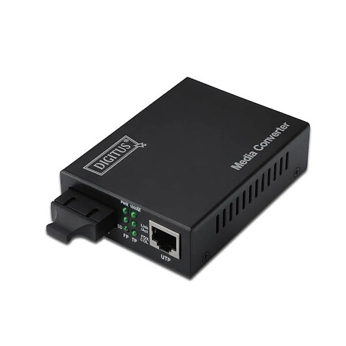 Digitus DN-82121-1 convertisseur de support réseau 1000 Mbit/s 1310 nm Monomode Noir