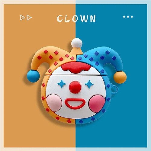 GUPBOO Airpods Coque Housse Étui Protecteur Compatible pour AirPods Pro-Caricature de clown de cirque