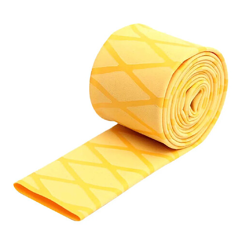 Non glissé Texture à tube X-Tube Shrink Tubing Poignées de pêche 310 mm Jaune