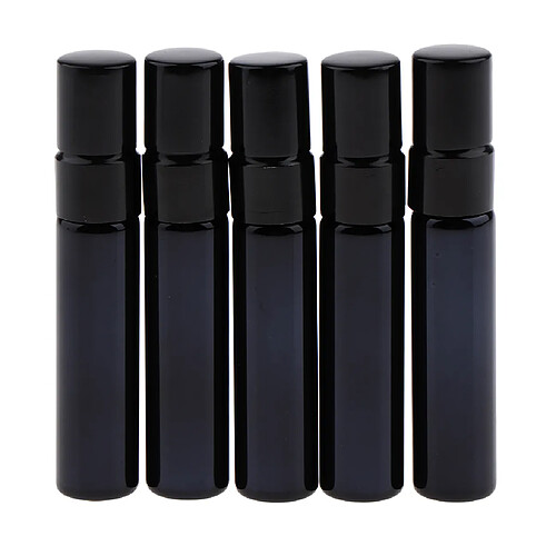 5pcs flacons en verre mini flacons bouteille de parfum contenant de cosmétiques doré