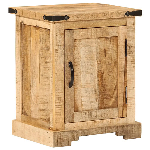 vidaXL Table de chevet 40x35x50 cm bois de manguier massif