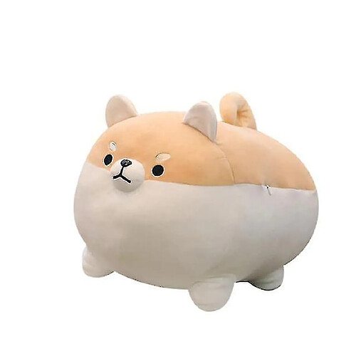 Universal 15,75 pouces en peluche caricaturé animal shiba inu jouet en peluche anime corgi mignon chien moelleux (marron)