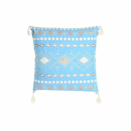 Coussin DKD Home Decor Bleu Blanc 60 x 20 x 60 cm