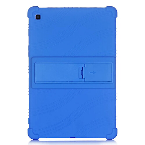 Coque en silicone Souple avec béquille bleu pour votre Samsung Galaxy Tab S5e SM-T720