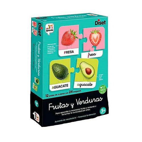 Jouet Educatif Diset Yo Aprendo Frutas & Verduras Puzzle (ES)