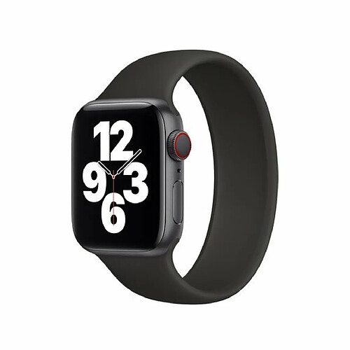 PHONECARE Bracelet Solo SiliconSense pour Apple Watch Series 9 - 45mm (Poignet:150-164mm) - Noir