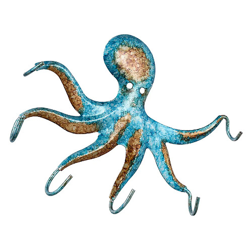 Octopus Key Hooks Porte-clés Coastal Hook