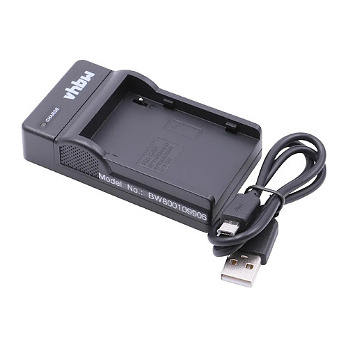 vhbw Chargeur, câble de charge Micro USB pour appareil photo batterie Canon BP-955, BP-970, BP-970G, BP-975.