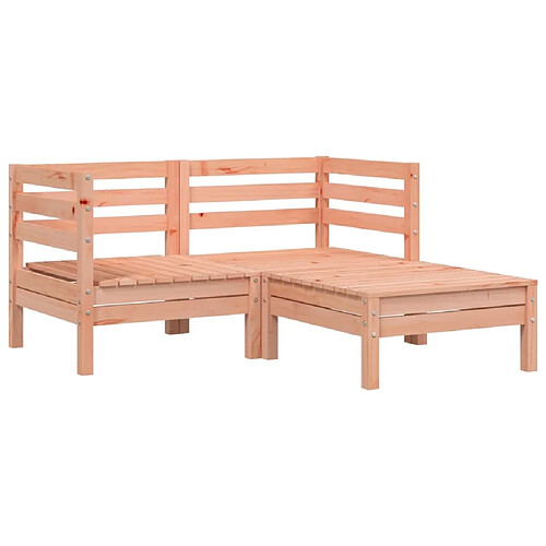 Maison Chic Canapé de jardin 2 places avec repose-pieds | Canapé Sofa d'extérieur | Fauteuil terrasse bois massif douglas -MN95097