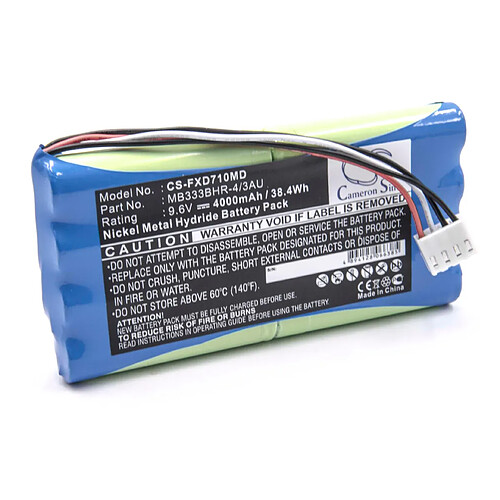 vhbw Batterie remplacement pour Fukuda MB333BHR-4/3AU pour appareil médical (4000mAh, 9,6V, NiMH)