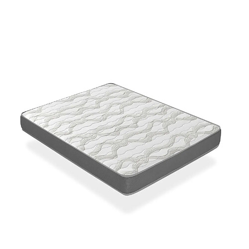 Dormalit Matelas 160X200 NIRVANA Épaisseur 16 CM - Mousse SuperSoft – Gris clair – Technologie AirFresh