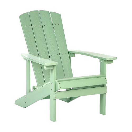 Beliani Chaise de jardin ADIRONDACK Vert clair