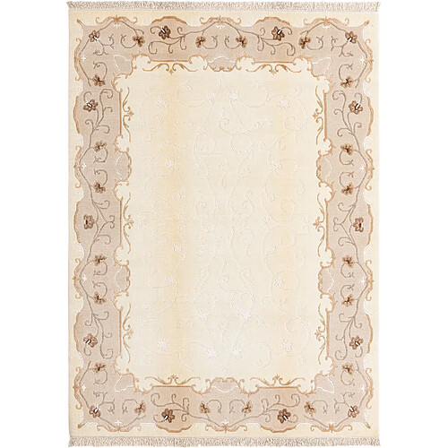 Vidal Tapis de laine 239x175 beige Darya