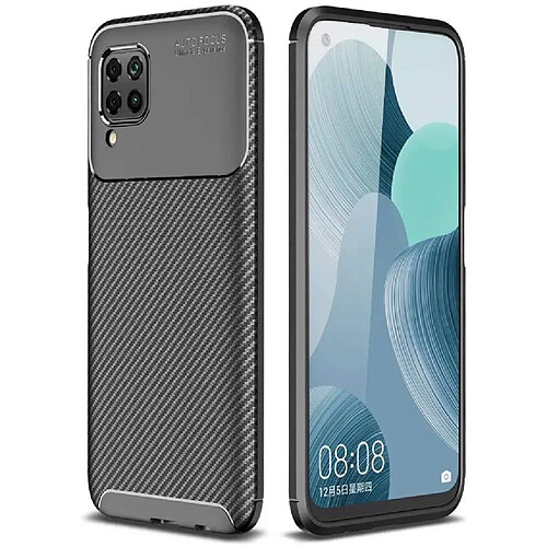 Xeptio Coque brossée noire pour Huawei P40 LITE NEW Carbon Fiber Antichoc