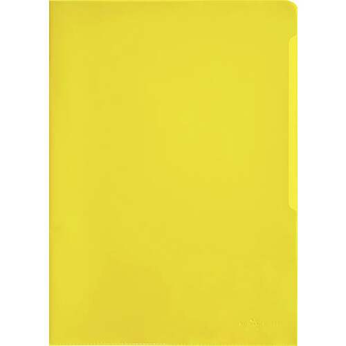 DURABLE Pochettes-coins, A4, en PP, 0,12 mm, jaune ()