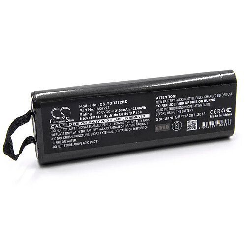 vhbw Batterie remplacement pour Yokogawa AQ7275 pour outil de mesure (2100mAh, 10,8V, NiMH)