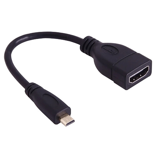 Wewoo Câble Micro HDMI mâle à HDMI adaptateur femelle, longueur: 17cm