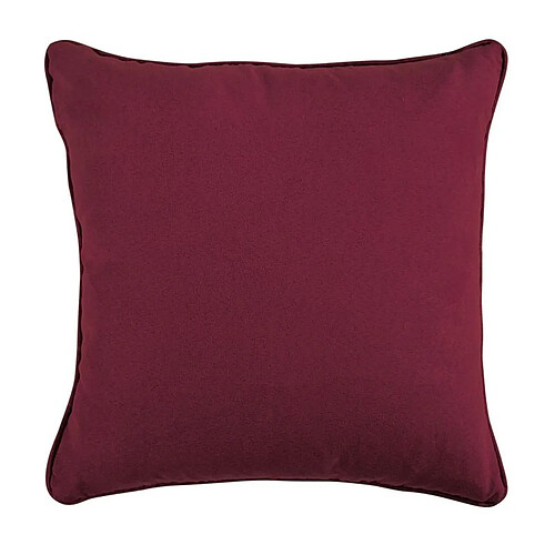 Thedecofactory SUEDEN - Coussin en suédine rouge bourgogne 40x40