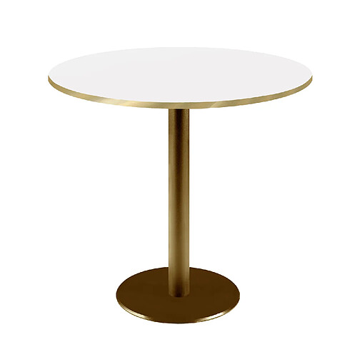 Restootab Table Ø70cm Rome bistrot blanche