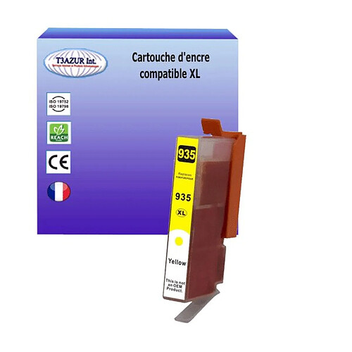 Cartouche compatible avec HP OfficeJet 6800 6812 6815 6820 remplace HP 935XL Jaune - T3AZUR