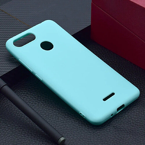 Wewoo Coque Souple Pour Xiaomi Redmi 6 TPU Couleur Candy Vert