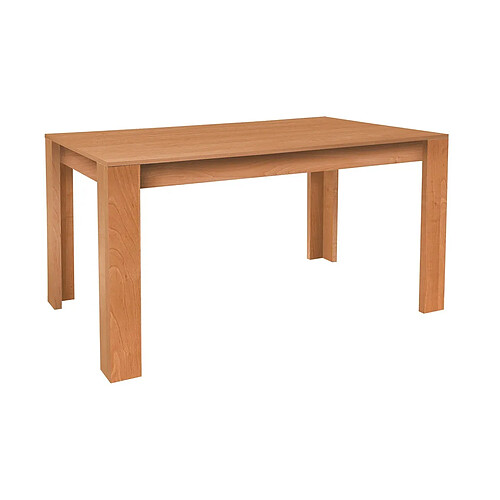 Pegane Table à manger, table de repas extensible coloris cerisier - longueur 141 x profondeur 81 cm