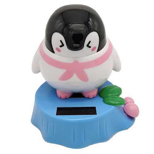 Mignon Solaire Propulsé Dansante Pingouin Figure Bobble Jouet Home Desk Decor E