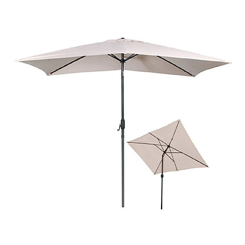 Mes Parasol inclinable 200x300 cm sable - PALERMO