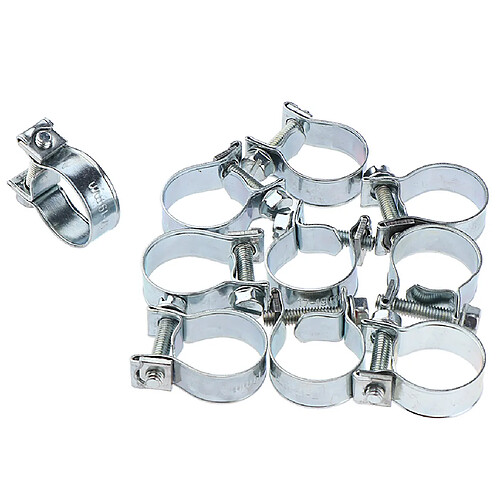 10x colliers de serrage colliers de serrage de carburant colliers de serrage pour tuyau essence diesel Ø 17 - 19mm