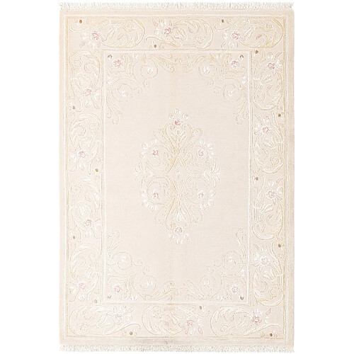 Vidal Tapis de laine 196x137 beige Darya