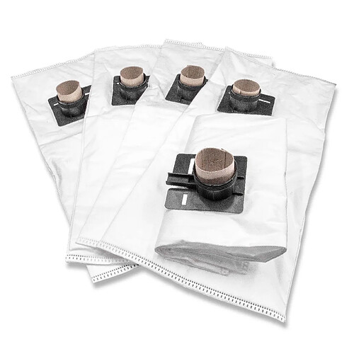 vhbw 5 sacs micro fibres non tissées pour aspirateur come Festo / Festool 452970, FIS-CT 22, FIS-CTL 22, FIS-CTM 22