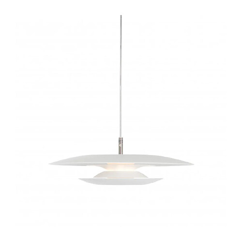 Luminaire Center Suspension ECLIPS en Métal et Blanc mat Diamètre 43 Cm